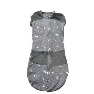 Happiest Baby Sleepea Swaddle Sack Kids Size Small Gray Planets Mesh Breathable